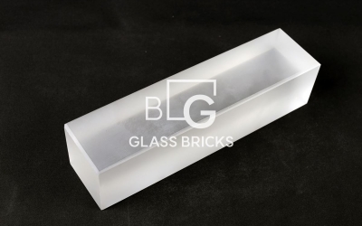 BLG-123 로드 폴리시 트랜스루선트 화이트 유리벽돌